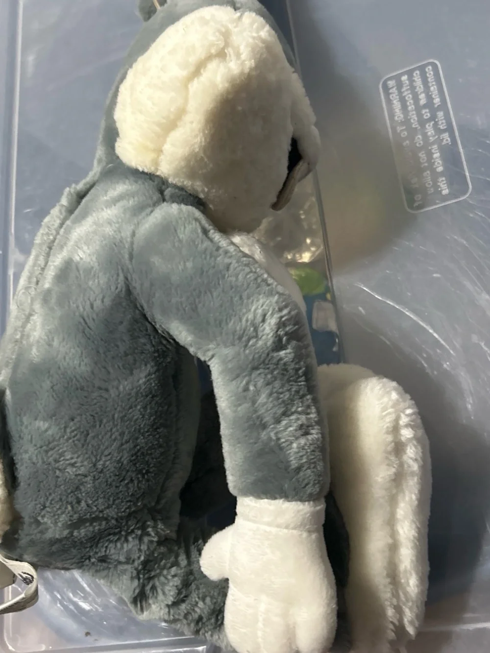Warner Bros. Gray and White Plush Bugs Bunny Stuffed Animal